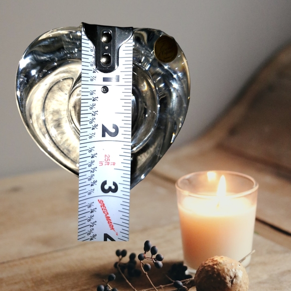 Cristal D’Arques Lead Crystal Heart Shaped Votive Holder made in France - Picture 4 of 8